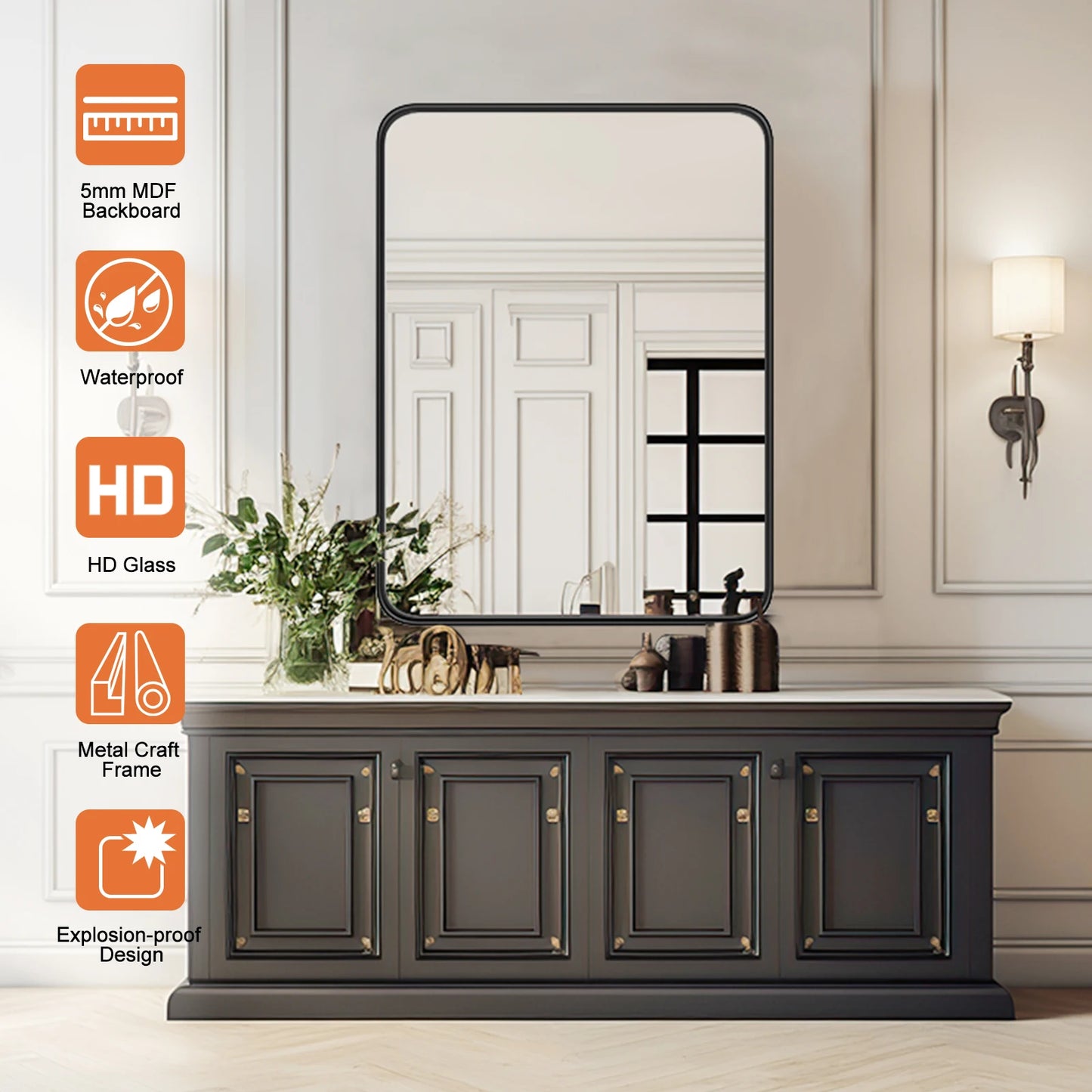 Metal Framed Mirror