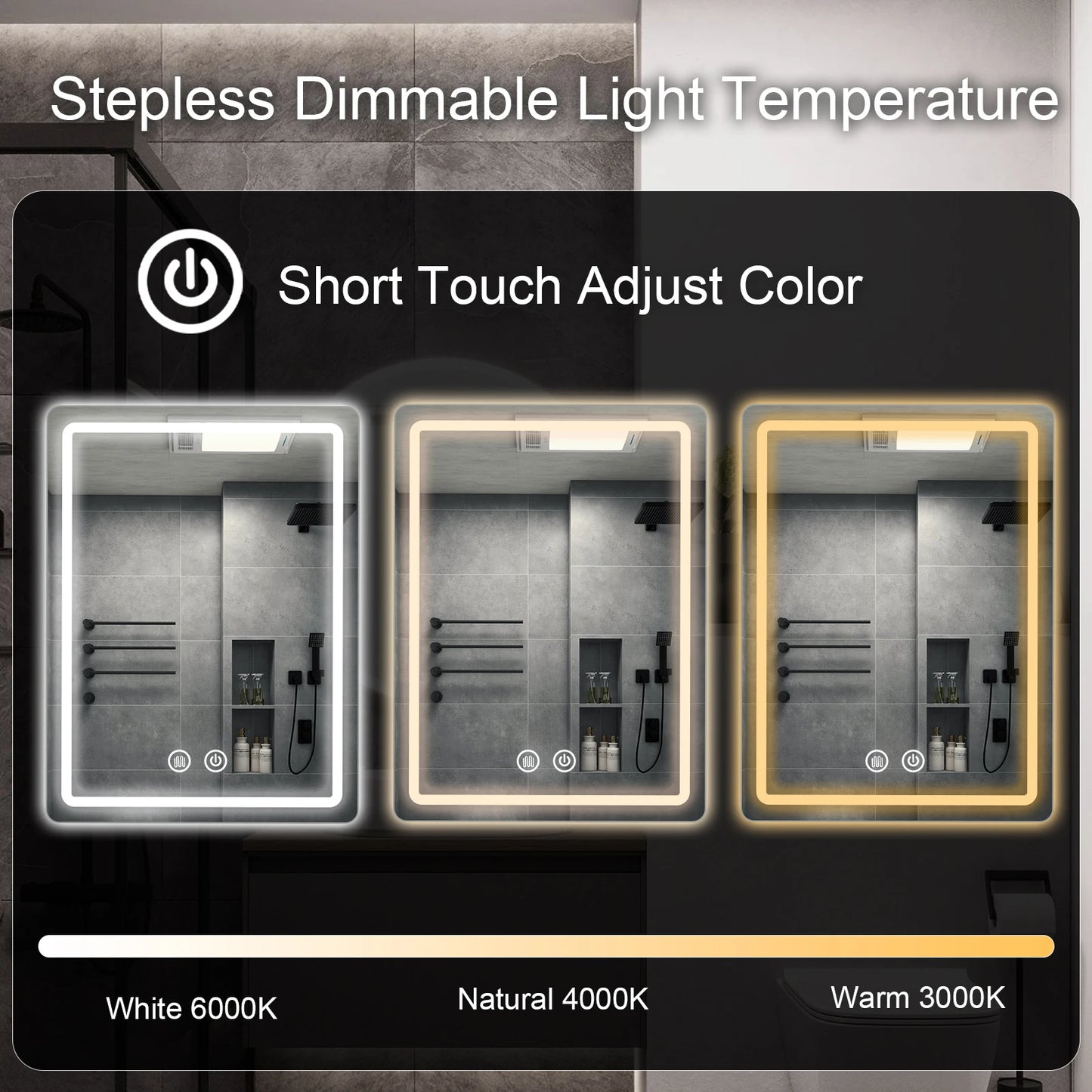 20x28 inch LED Bathroom Mirror