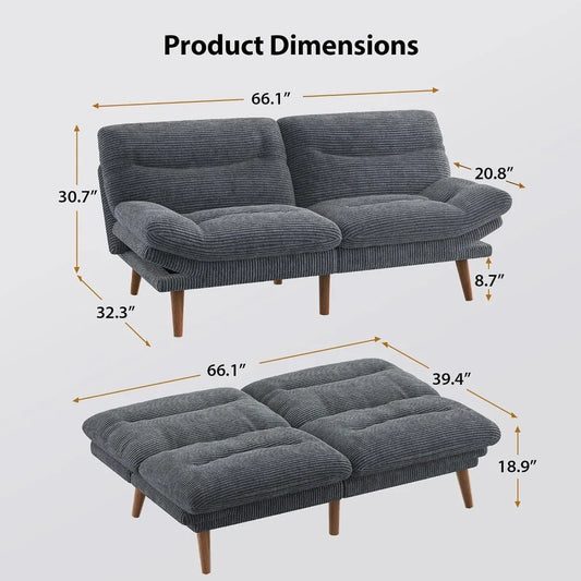 Convertible Futon Sofa Bed