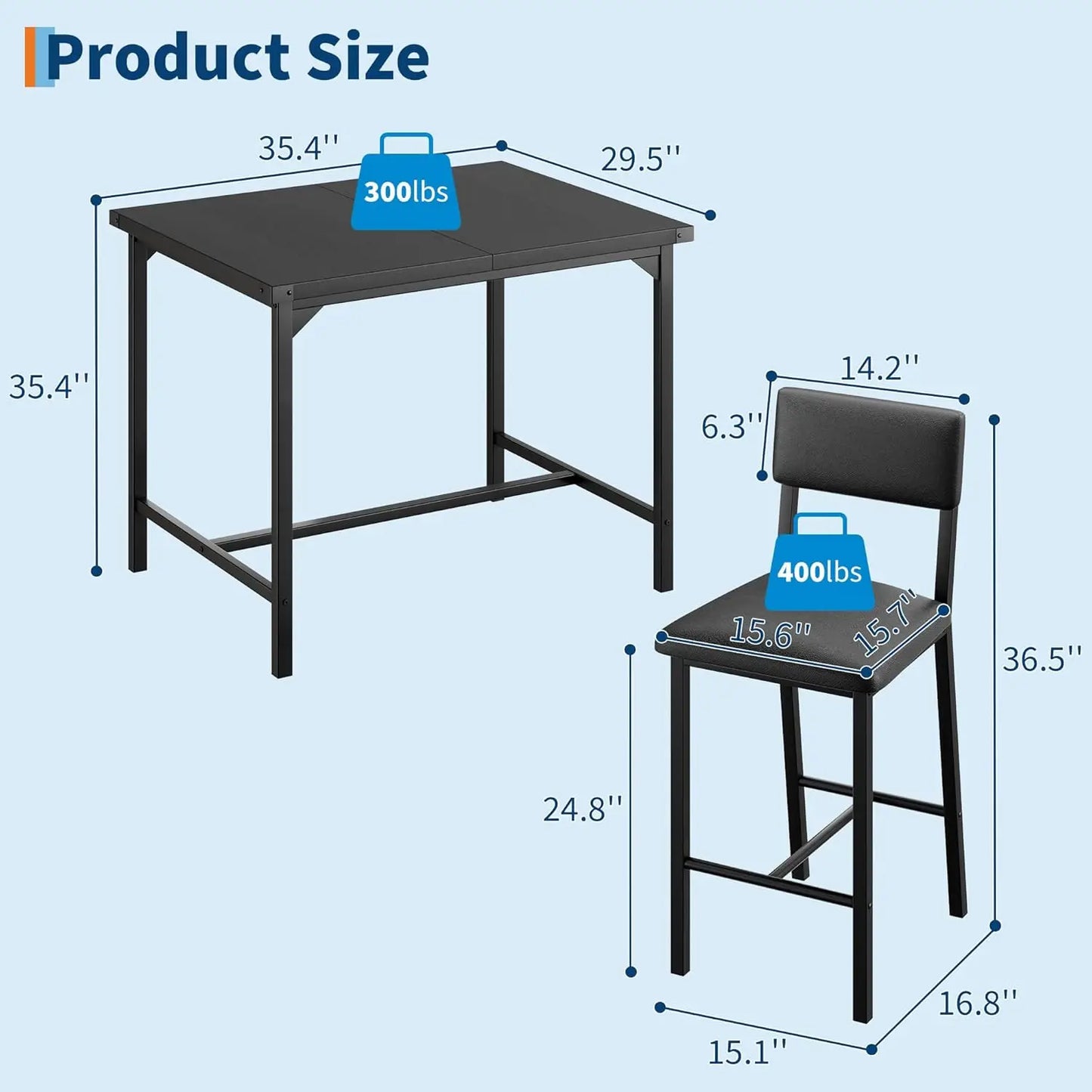 5-Piece Dining Table Set