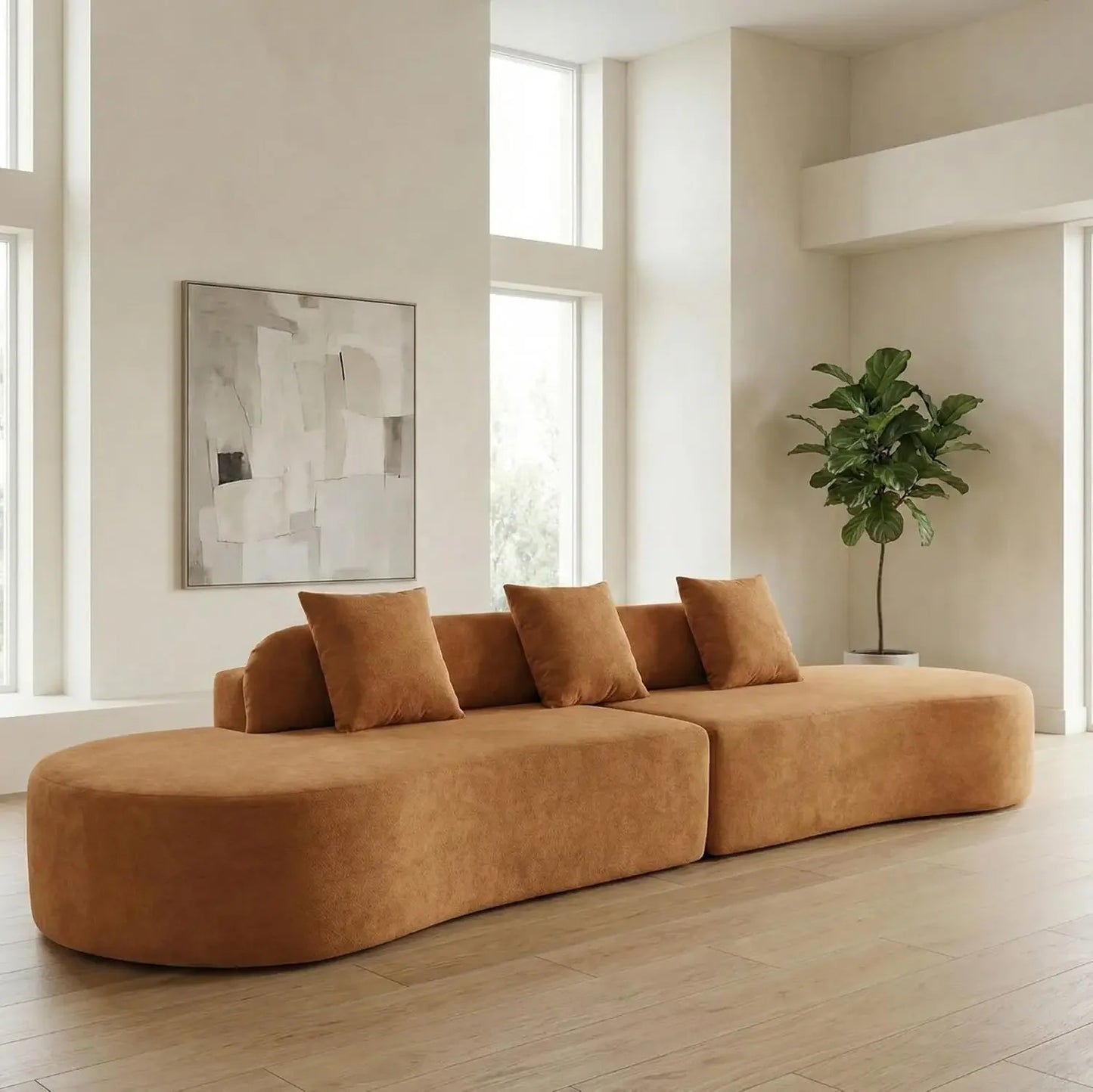 130” Boneless Sectional Sofa