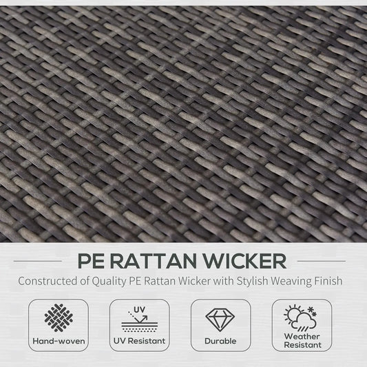7pc Rattan Sectional Sofa