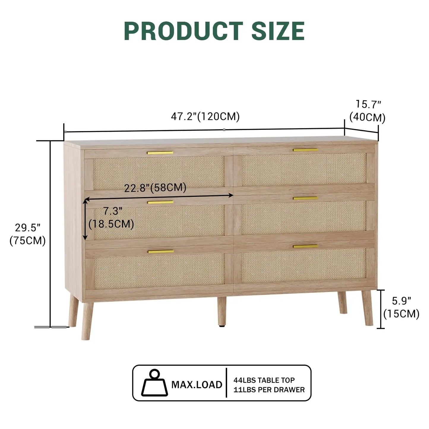 Rattan Dresser