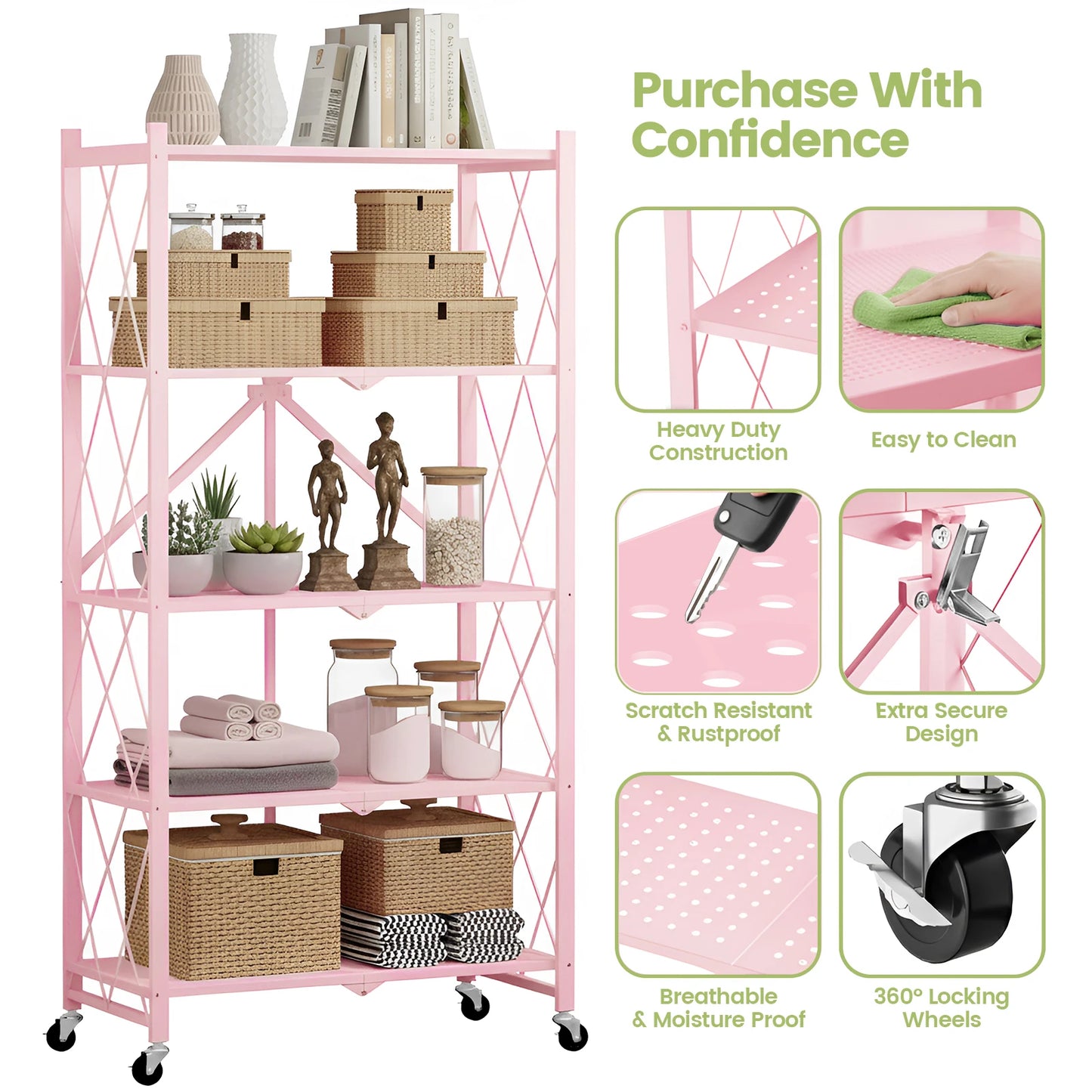 5-Tier Storage Shelf Organizer
