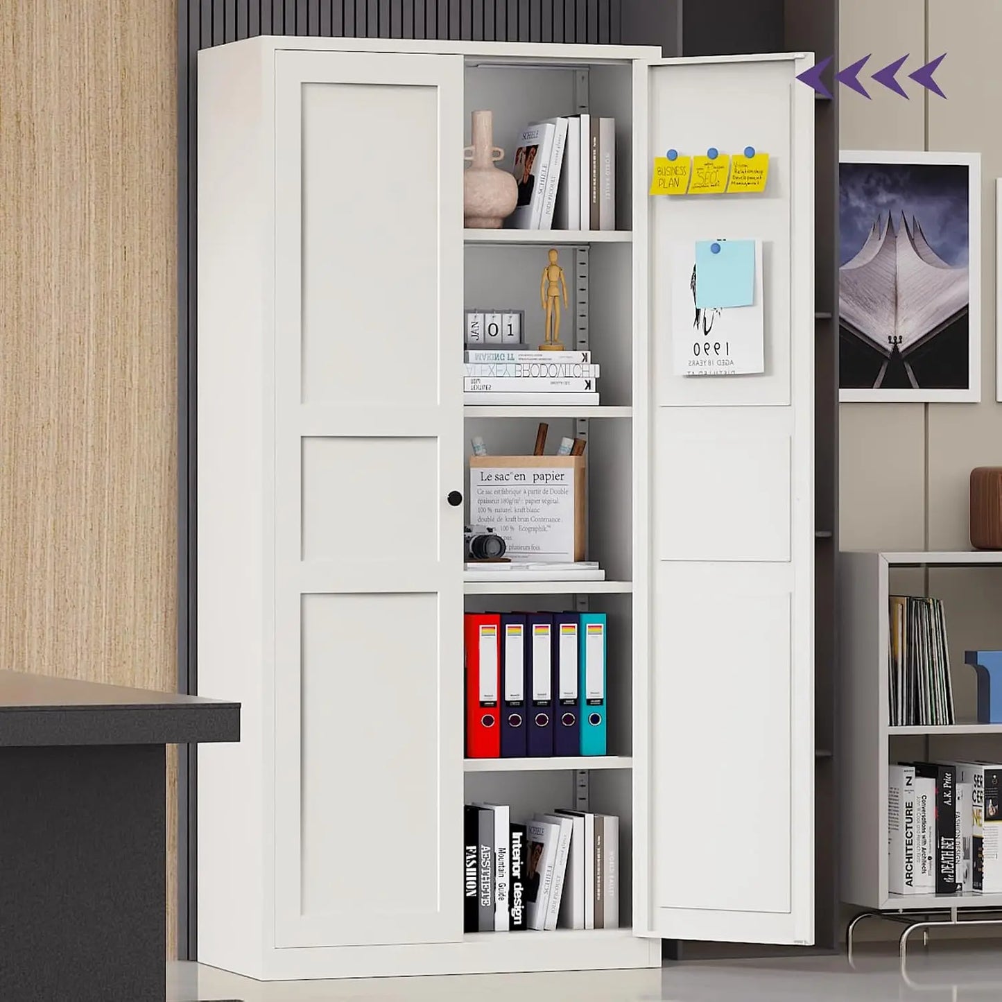 71" Metal Pantry Cabinet