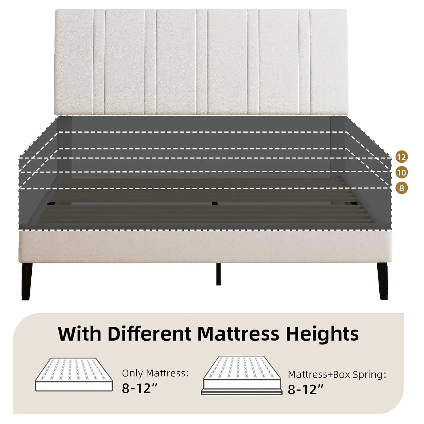 Upholstered Platform Bed Frame