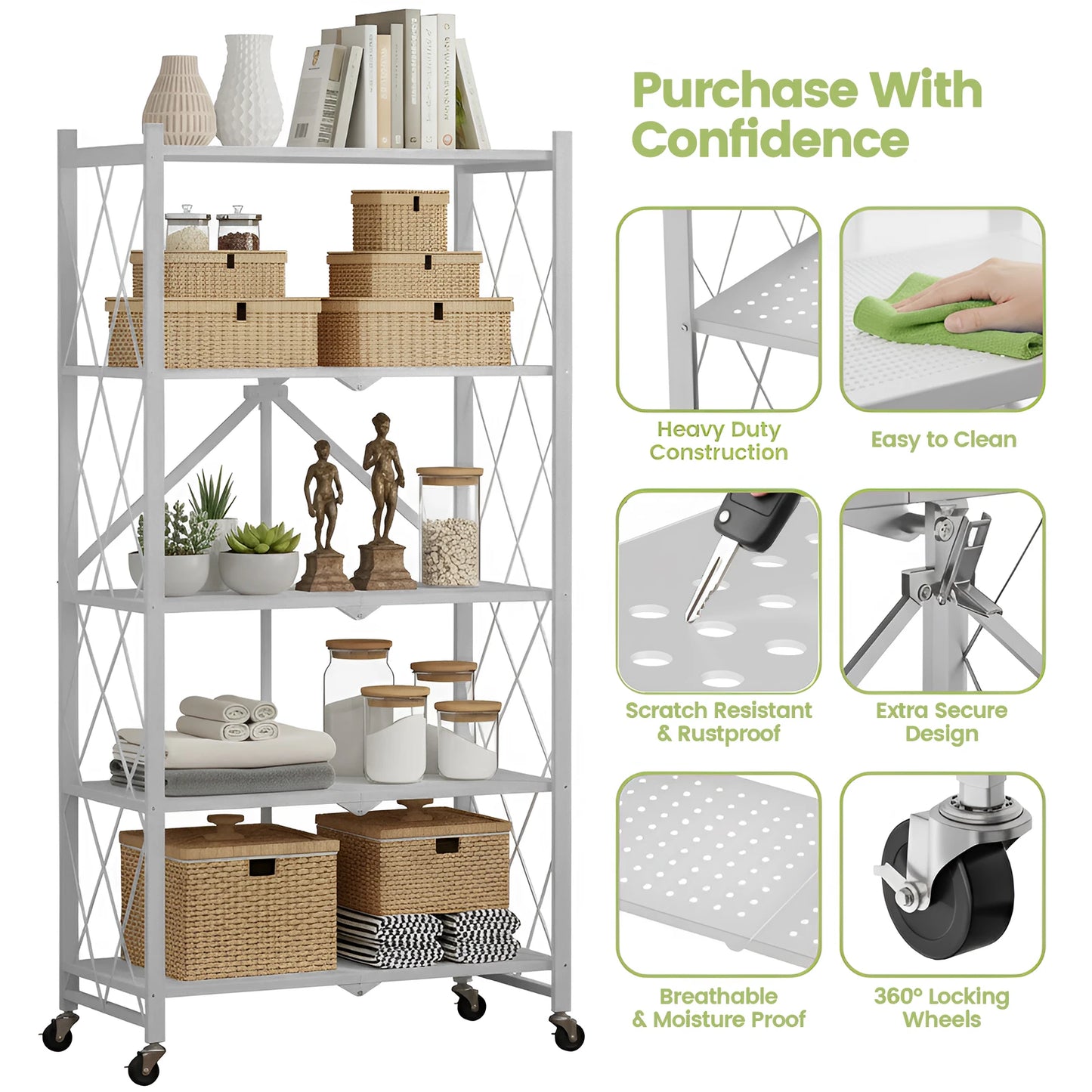 5-Tier Storage Shelf Organizer
