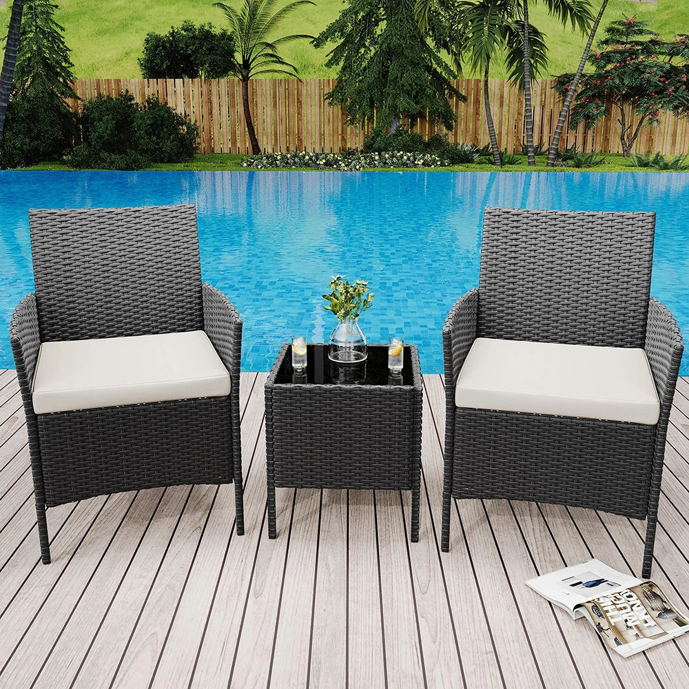 All Weather Rattan Conversation Set