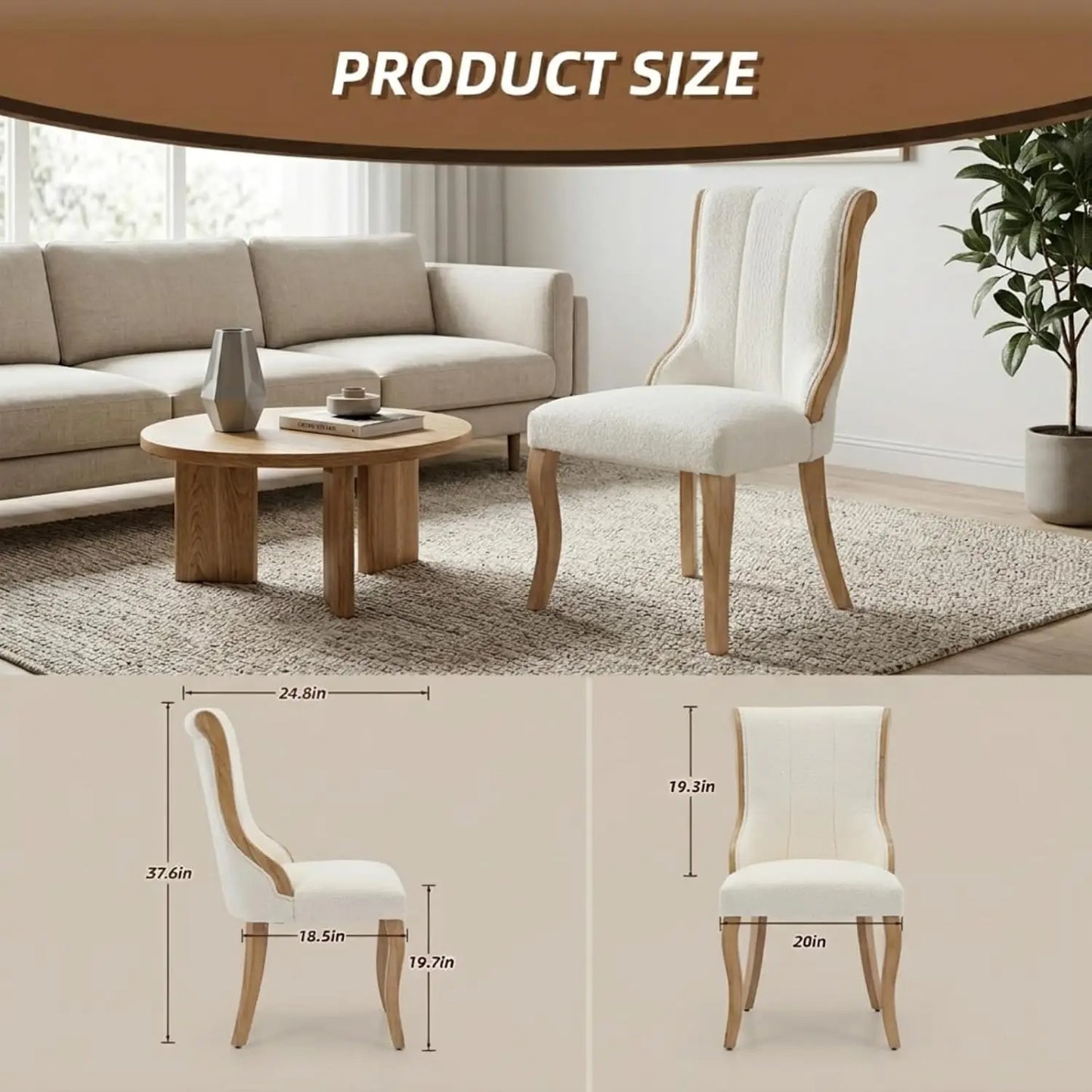 Set of 4 Modern Dining Chairs