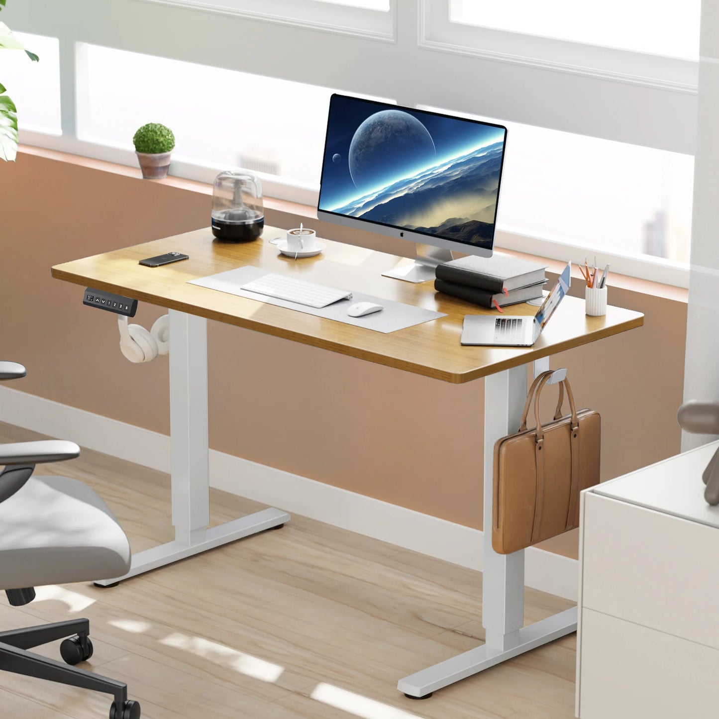 Electric Height Adjustable Ergonomic Standing Computer Desk
