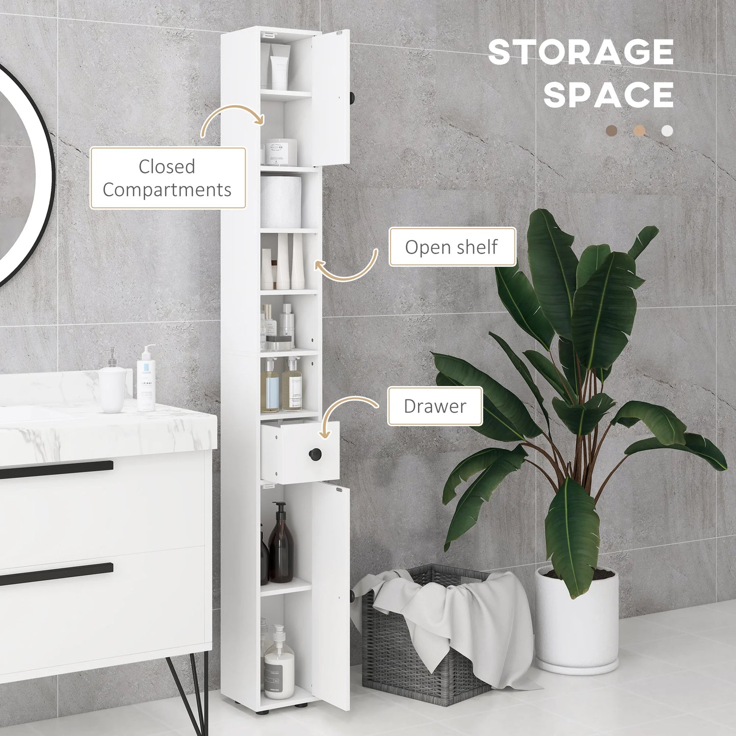 Tall Narrow Storage Cabinet