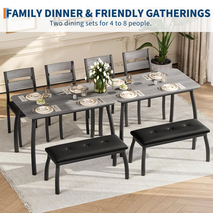 4 Piece Dining Set for Small Spaces