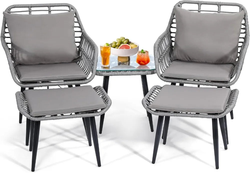 4 Pcs Patio Furniture Set