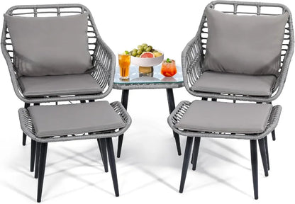 4 Pcs Patio Furniture Set