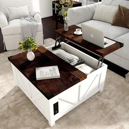 Coffee Table with Storage & Charging