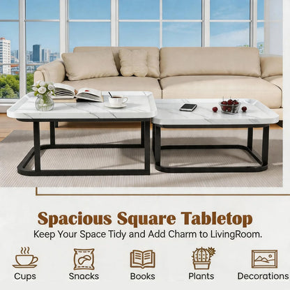 Set Of 2 Square Nesting Tables