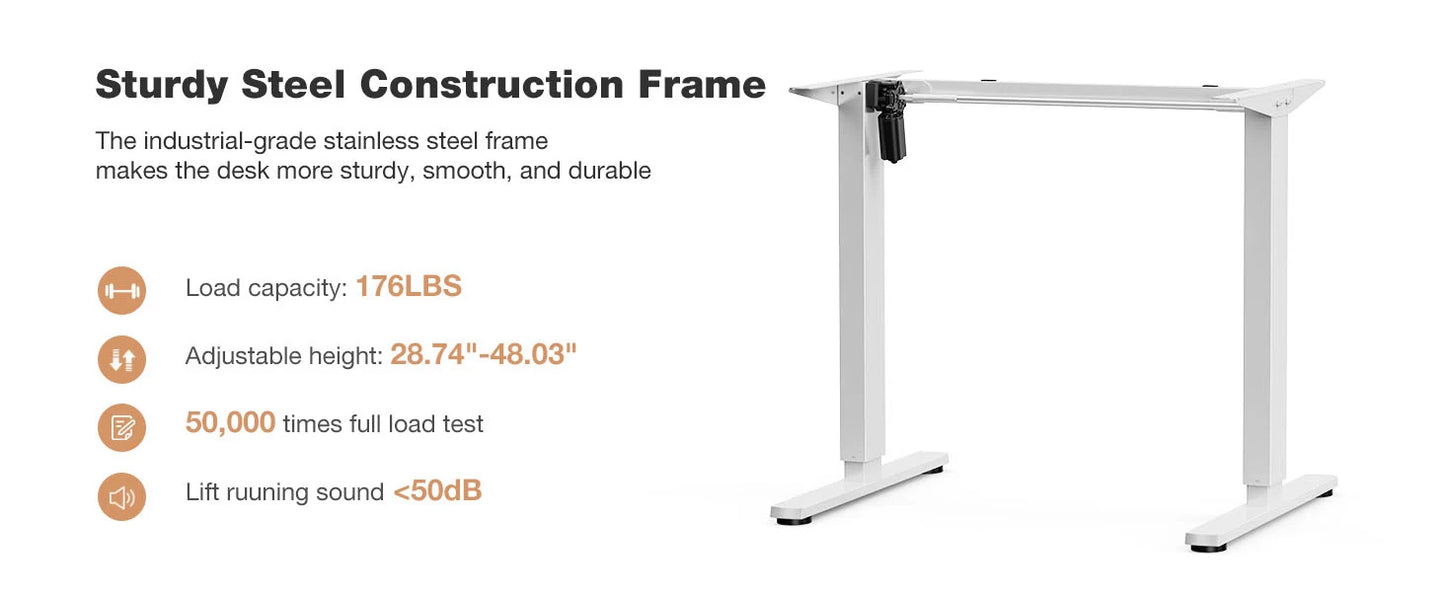 Electric Height Adjustable Ergonomic Standing Computer Desk