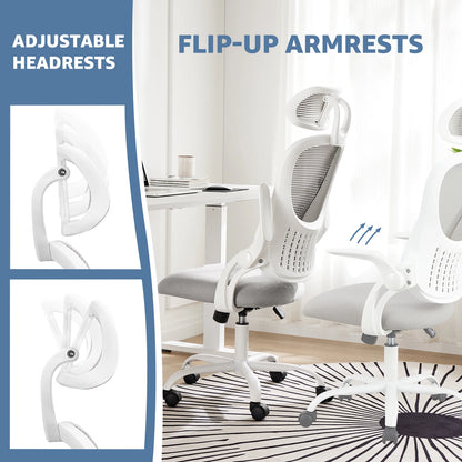 Office Chair with Flip-up Arms and Lumbar
