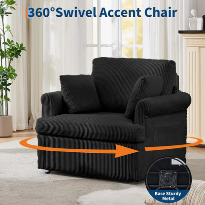 Mid Century 360 Swivel Armchair