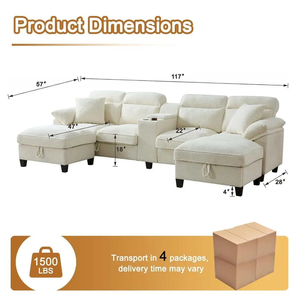 Modern Oversized Sofa