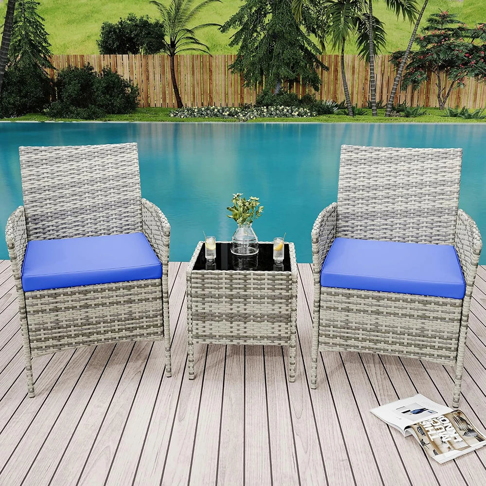 All Weather Rattan Conversation Set