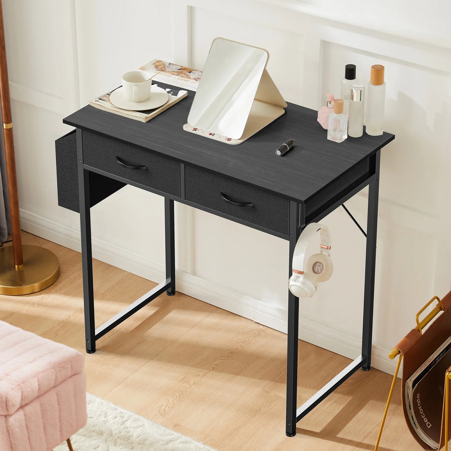 Adjustable Modern Desk With Side Bag
