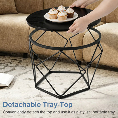 Geometric Set of 2 Nesting Tables