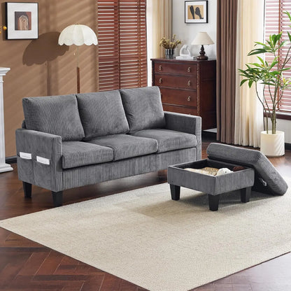 Couch with Ottoman