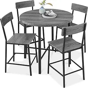 5-Piece Modern High Top Dining Set