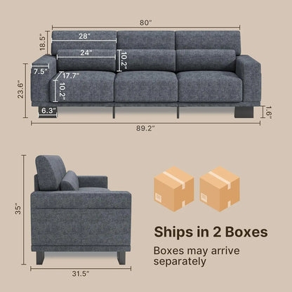 89" Modern Sofa