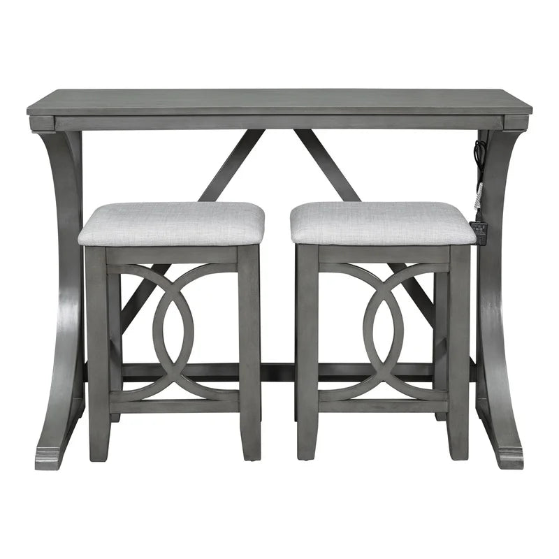 Counter Height Dining Set with USB Port