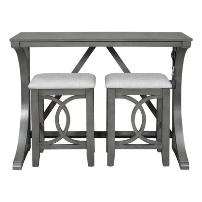 Counter Height Dining Set with USB Port