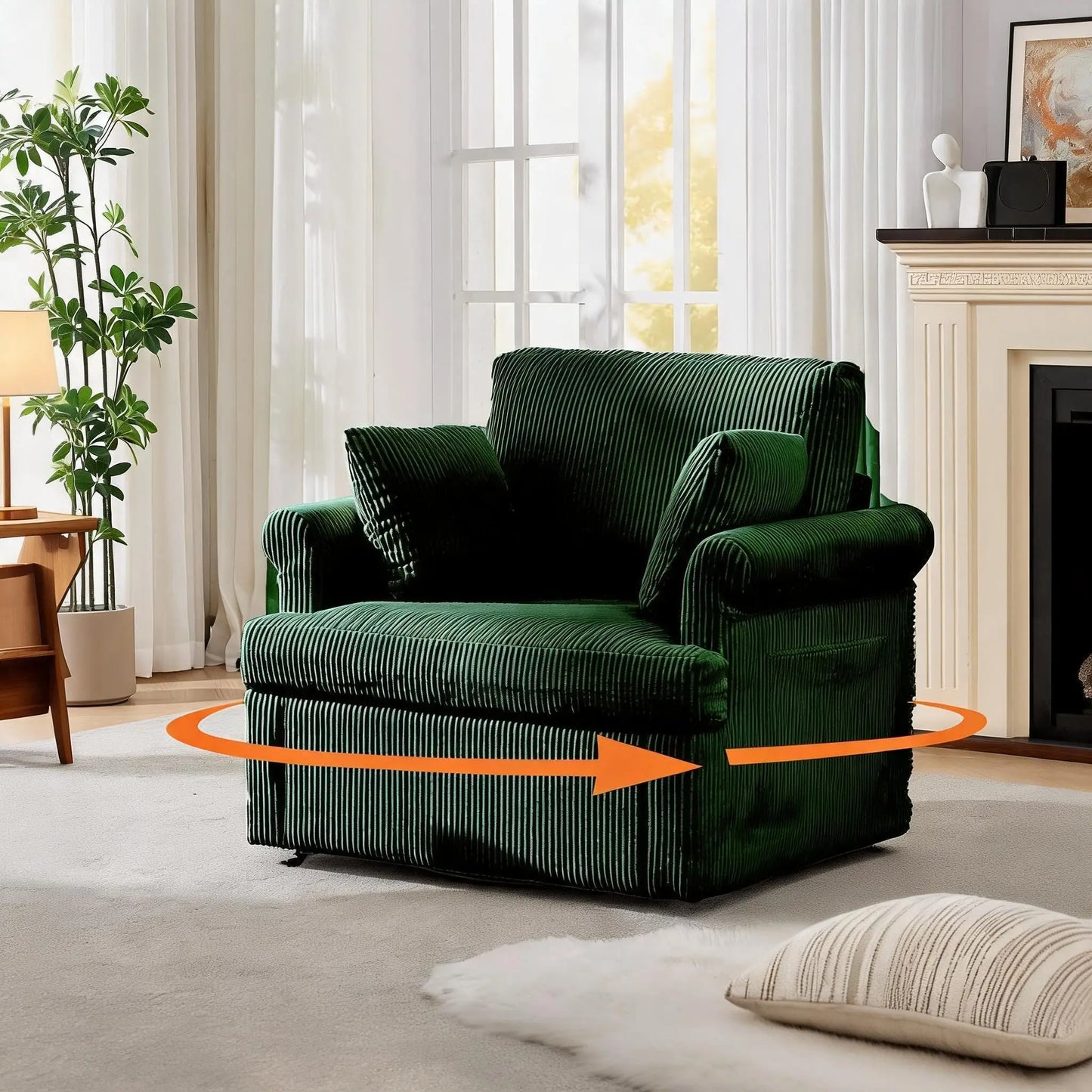 Mid Century 360 Swivel Armchair