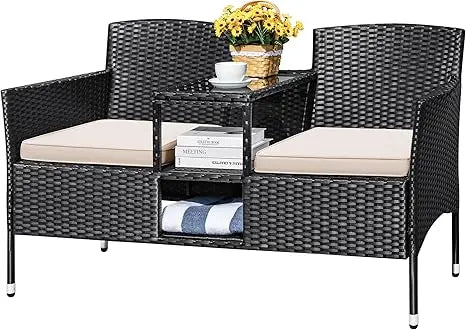 Outdoor Rattan Loveseat