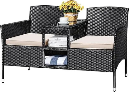 Outdoor Rattan Loveseat
