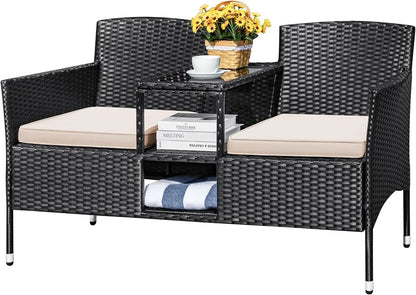 Outdoor Rattan Loveseat