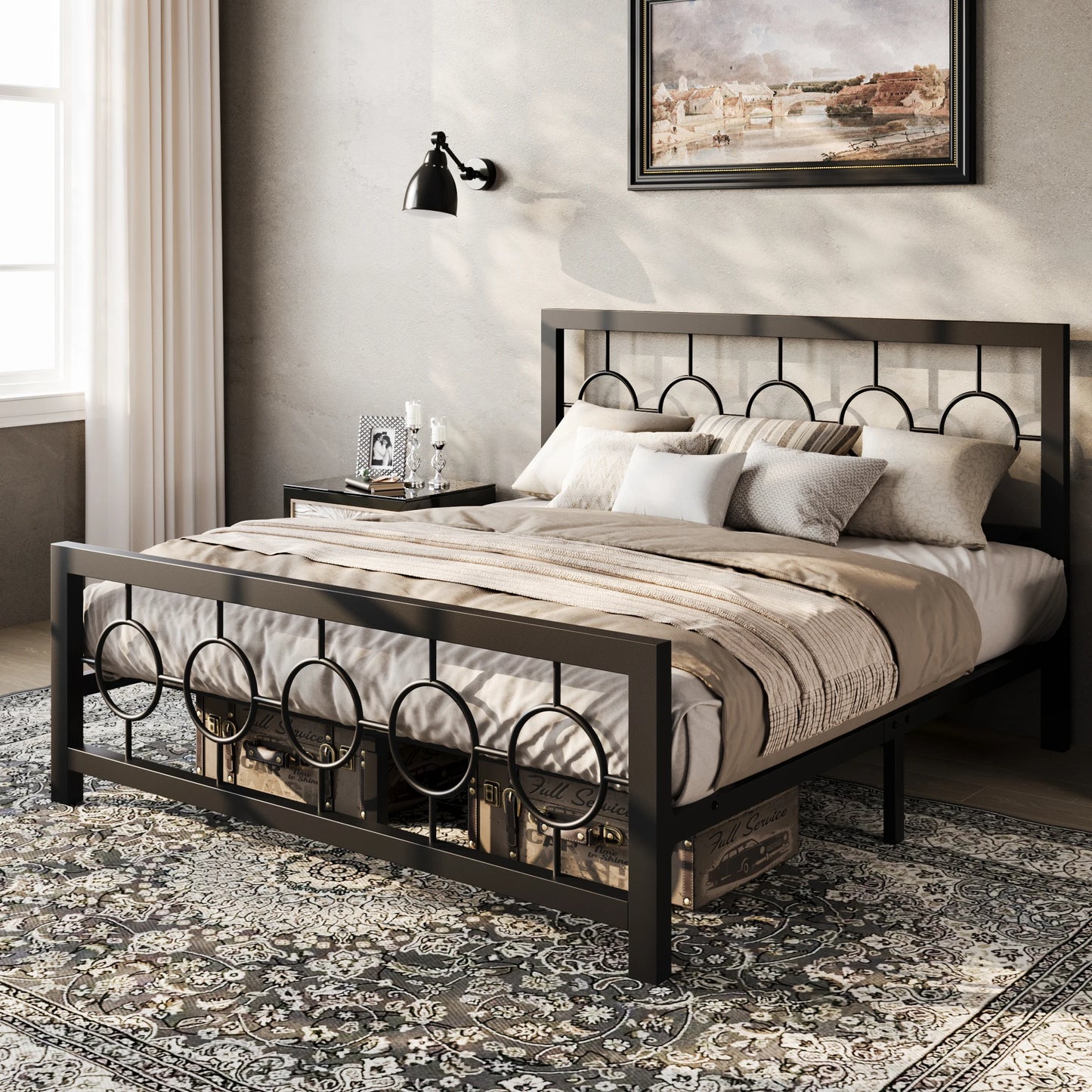 Modern Metal Platform Bed Frame