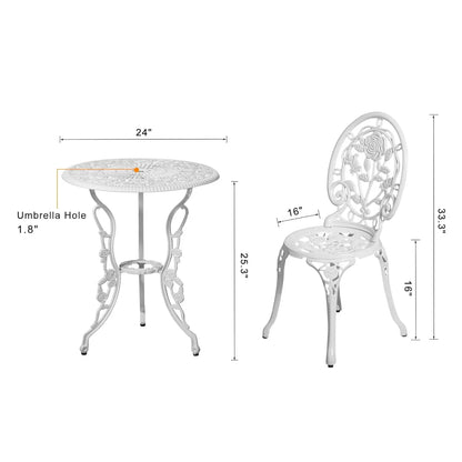 3pc Cast Iron Bistro Set