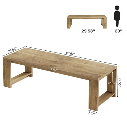 Modern  86.61-Inch Dining Table