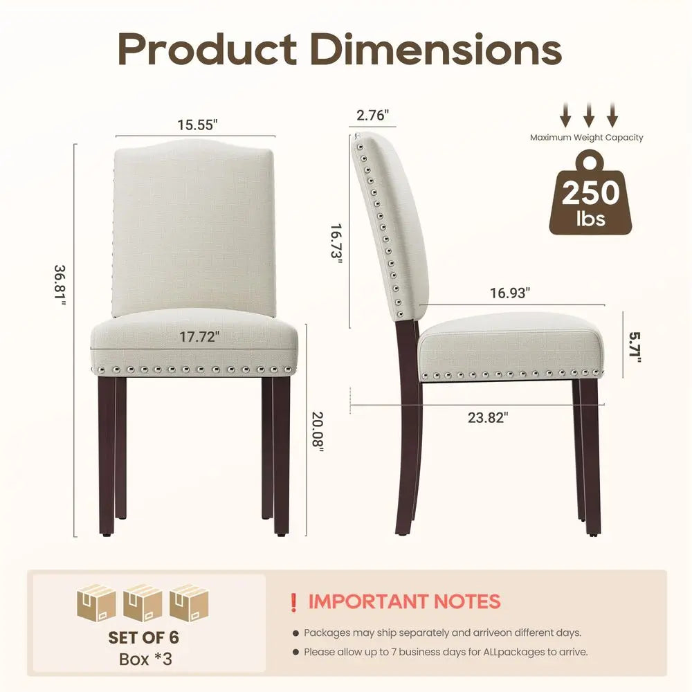 Set of 6 Dining Chairs