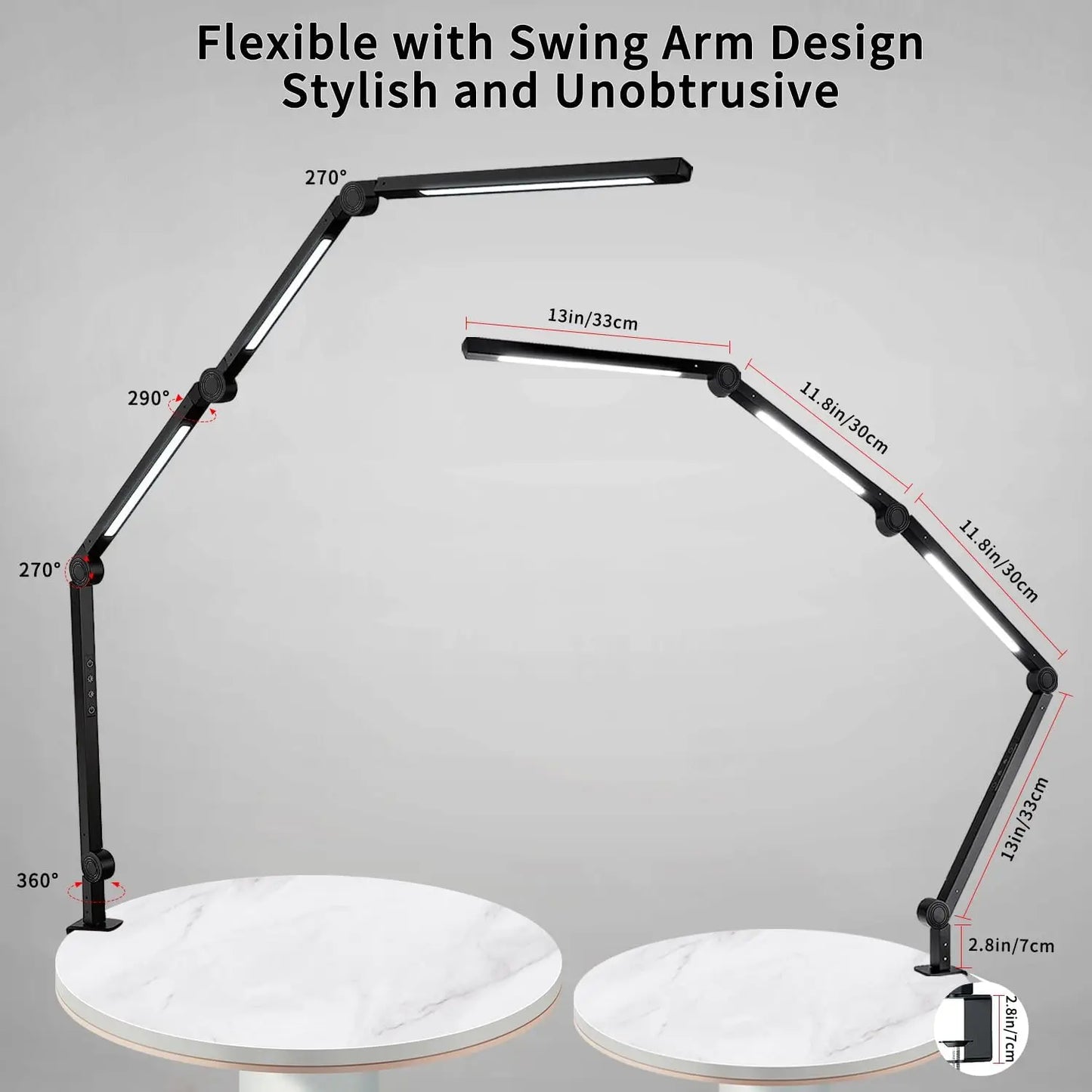 Flexible Desk Lamp with Multiple Modes