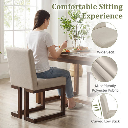 2 PCS Wooden Dining Chairs