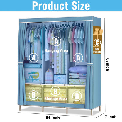 Portable Closet Wardrobe Organizer