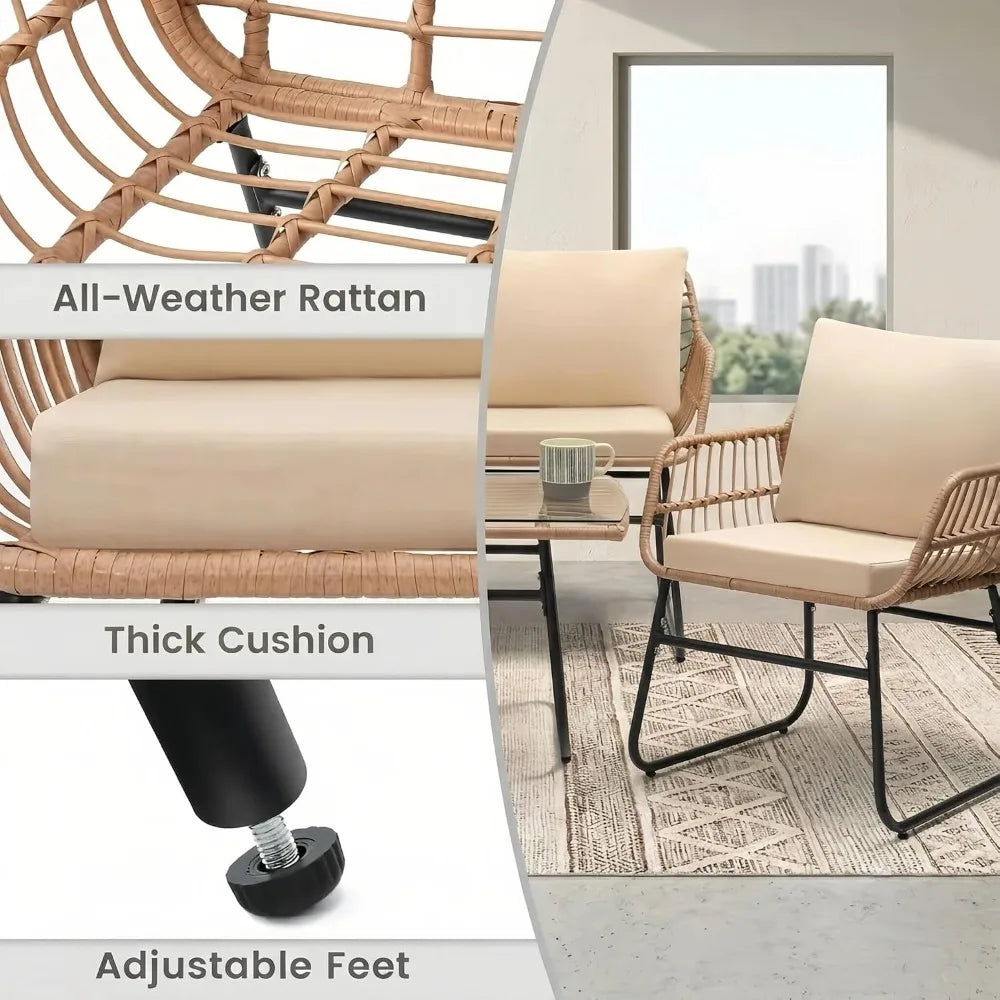 4 Pcs Patio Furniture Set