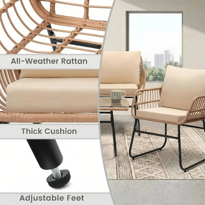 4 Pcs Patio Furniture Set