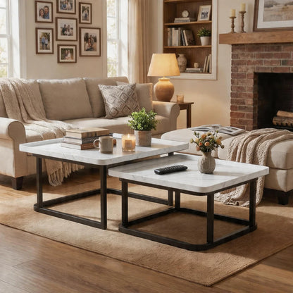Set Of 2 Square Nesting Tables