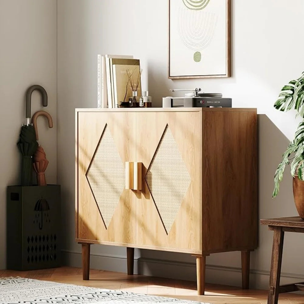 Modern Rattan Sideboard