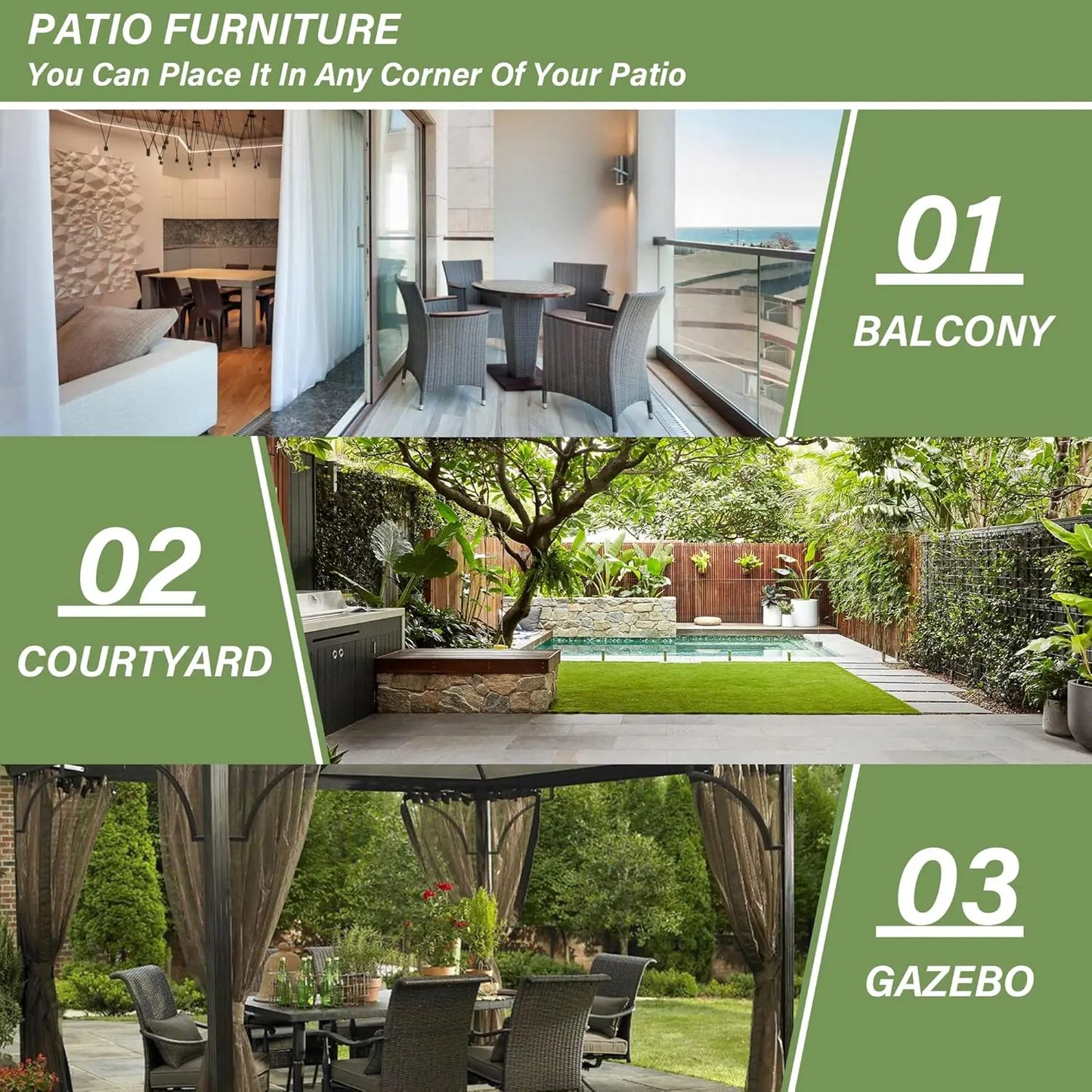 5-Piece Patio Dining Set