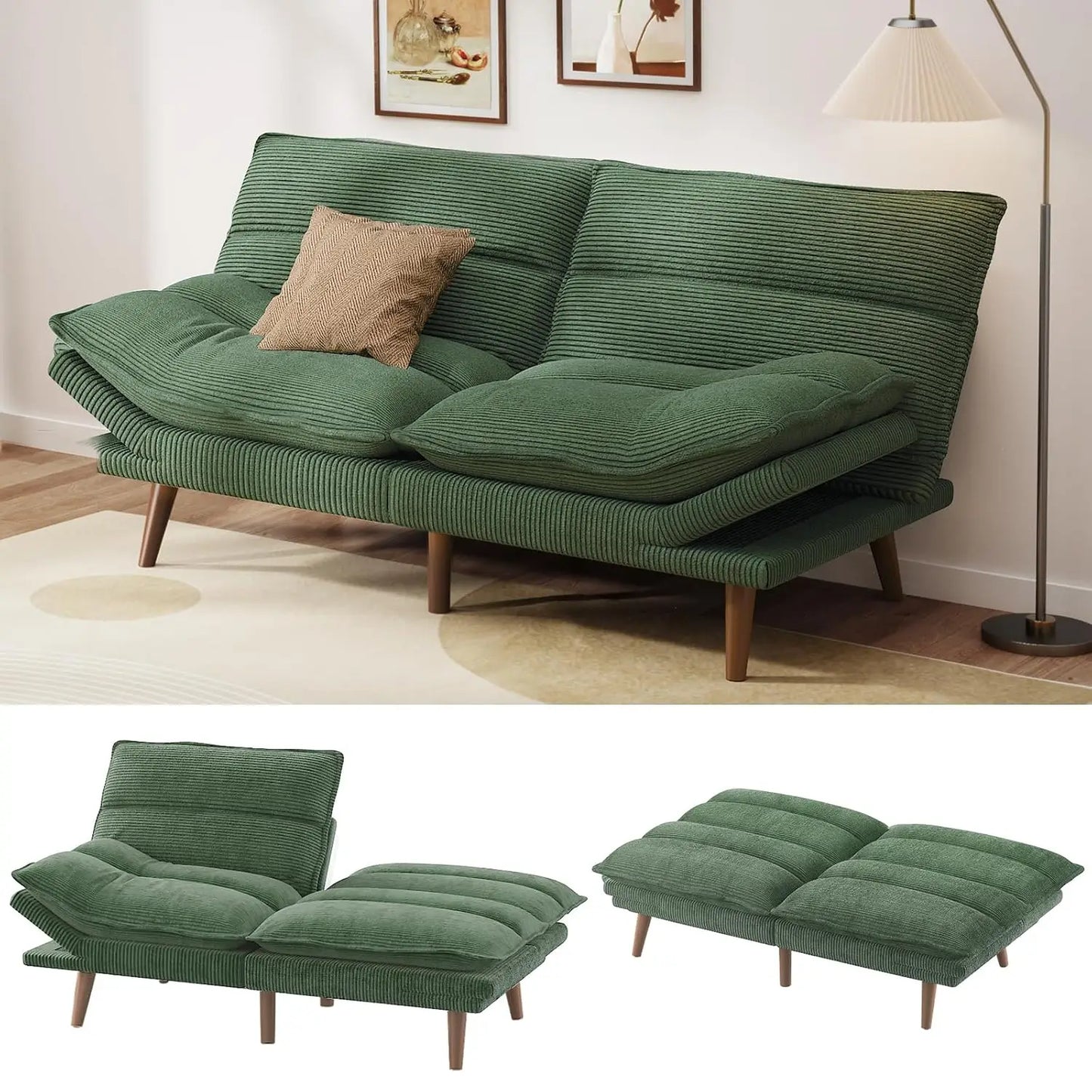 Convertible Futon Sofa Bed