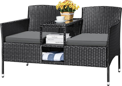Outdoor Rattan Loveseat